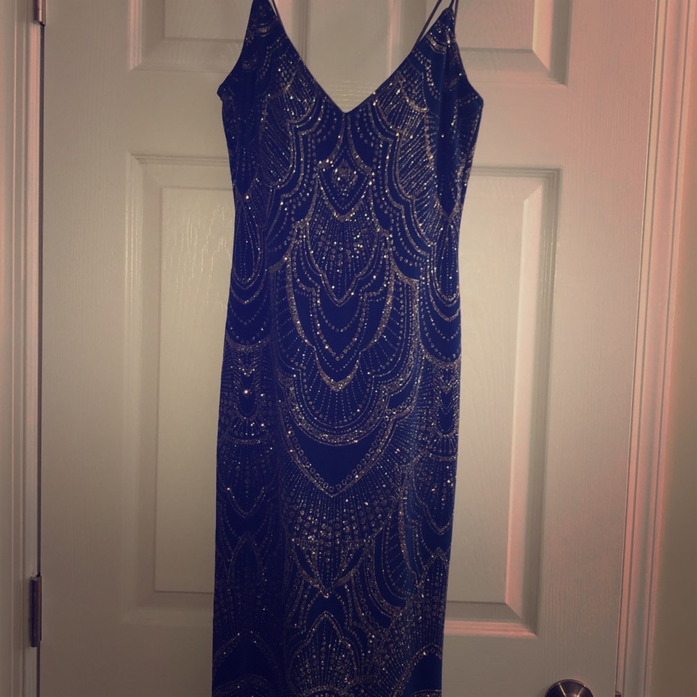 Navy Blue Prom Dress